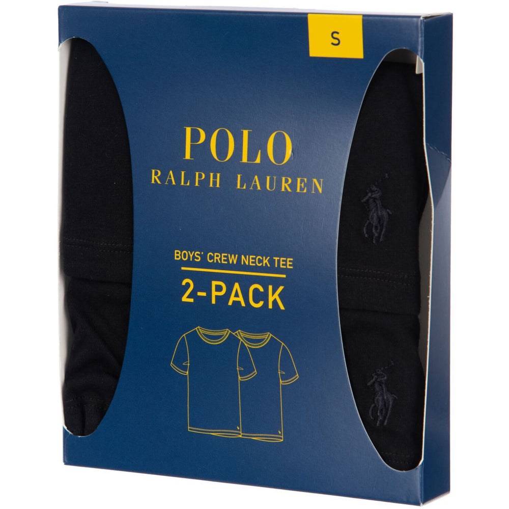 Køb Polo Ralph Lauren Polo Black 2 Pack Bomuld Crew T-Skjorte