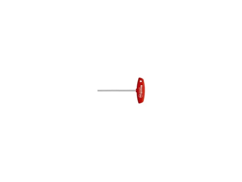 Wiha 00922, T-håndtag unbrakonøgle, Metric, 1 stk, T-håndtag med kort arm, Krom-vanadium-stål, 6 mm