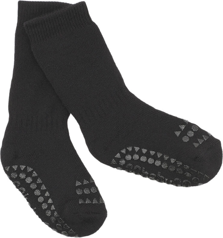 GoBabyGo Non-Slip Socks in Terry Cotton LV Chocolate