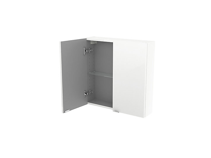 Armoire de salle de bains faible profondeur GoodHome Imandra blanc L.60 x H.60 x P.15 cm
