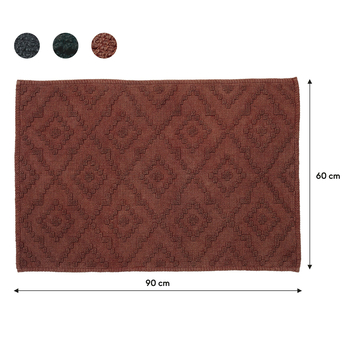 Sealskin badmat aztec 60x90cm donkerroze