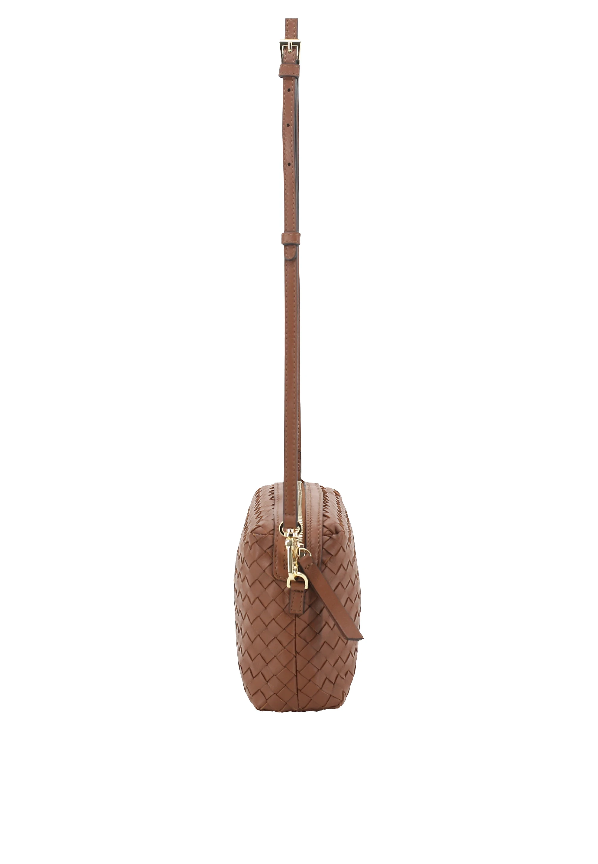 Cross body bag KAIA Leather Piuma weaving Standard