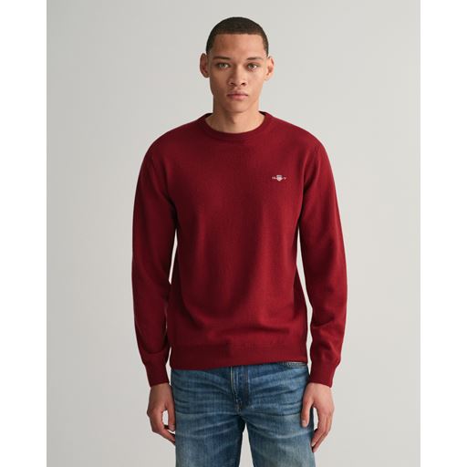 GANT Crewneck Sweater, Port Red, 4XL