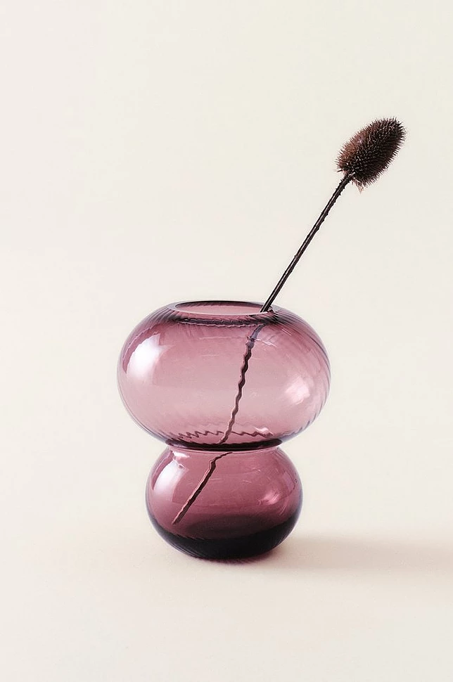 BUBBLAN glassvase - høyde 19,5 cm