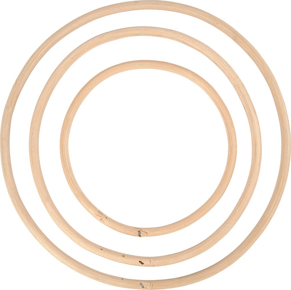 Bambusring - Ø 15,3+20,3+25,5 CM - 3 Stk