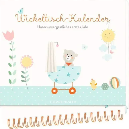 Coppenrath Verlag Wickeltisch-Kalender - Unser unvergessliches erstes Jahr