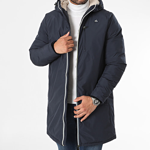 Parka Capuche Bleu Marine