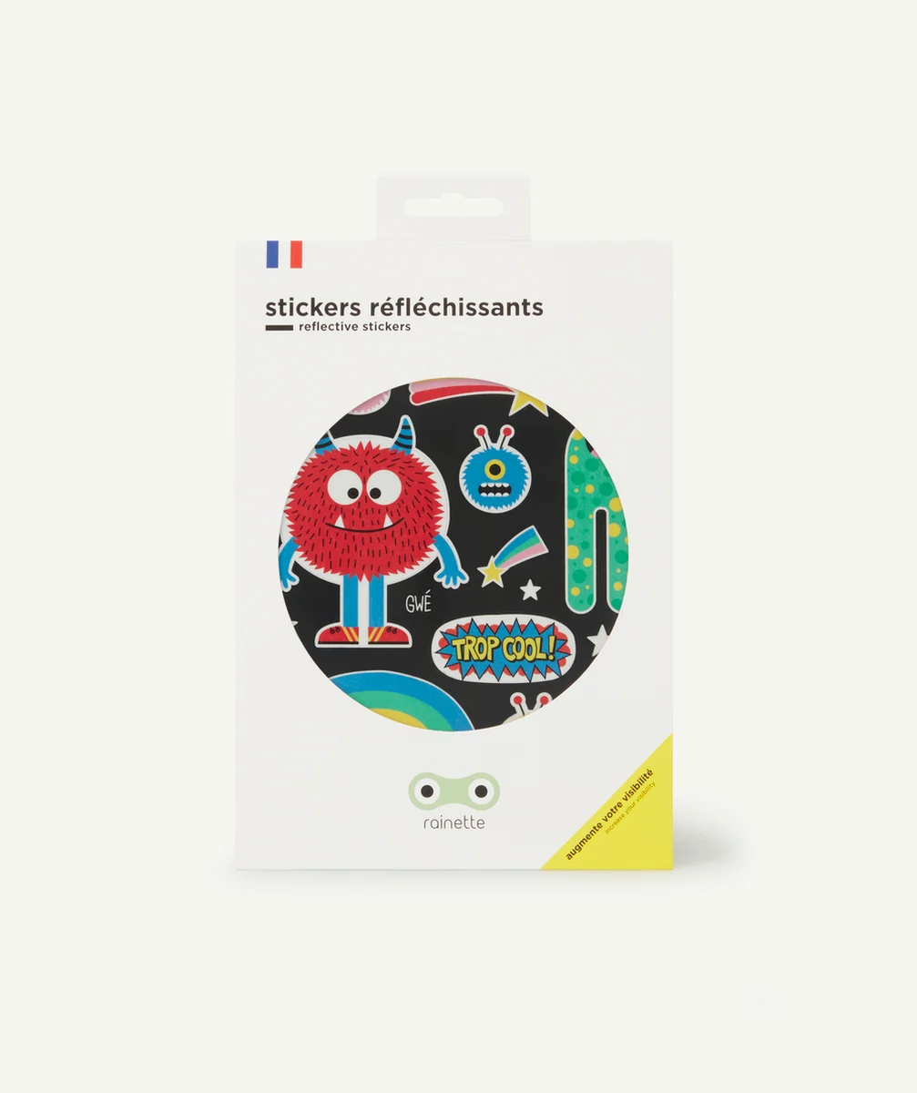 RAINETTE SHOPSTICKERS RÉFLÉCHISSANTS MONSTRES COOL
