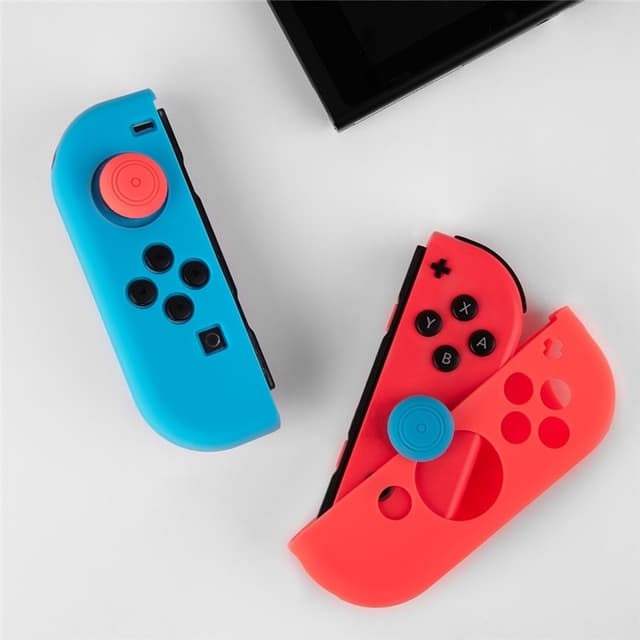 Silikonecover kompatibelt med Nintendo Switch + tommelfingergrebsbeskytter