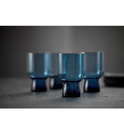 Lyngby Glas Sorrento 4-pak Vandglas, Blue, 30 cl