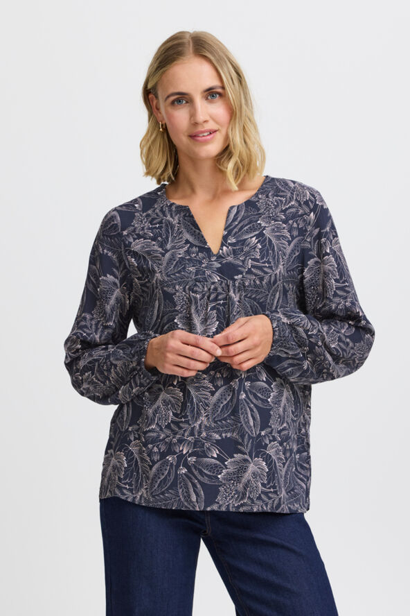 Fransa FRKIKI BL 1 Dark peacoat aop ma24 02e
