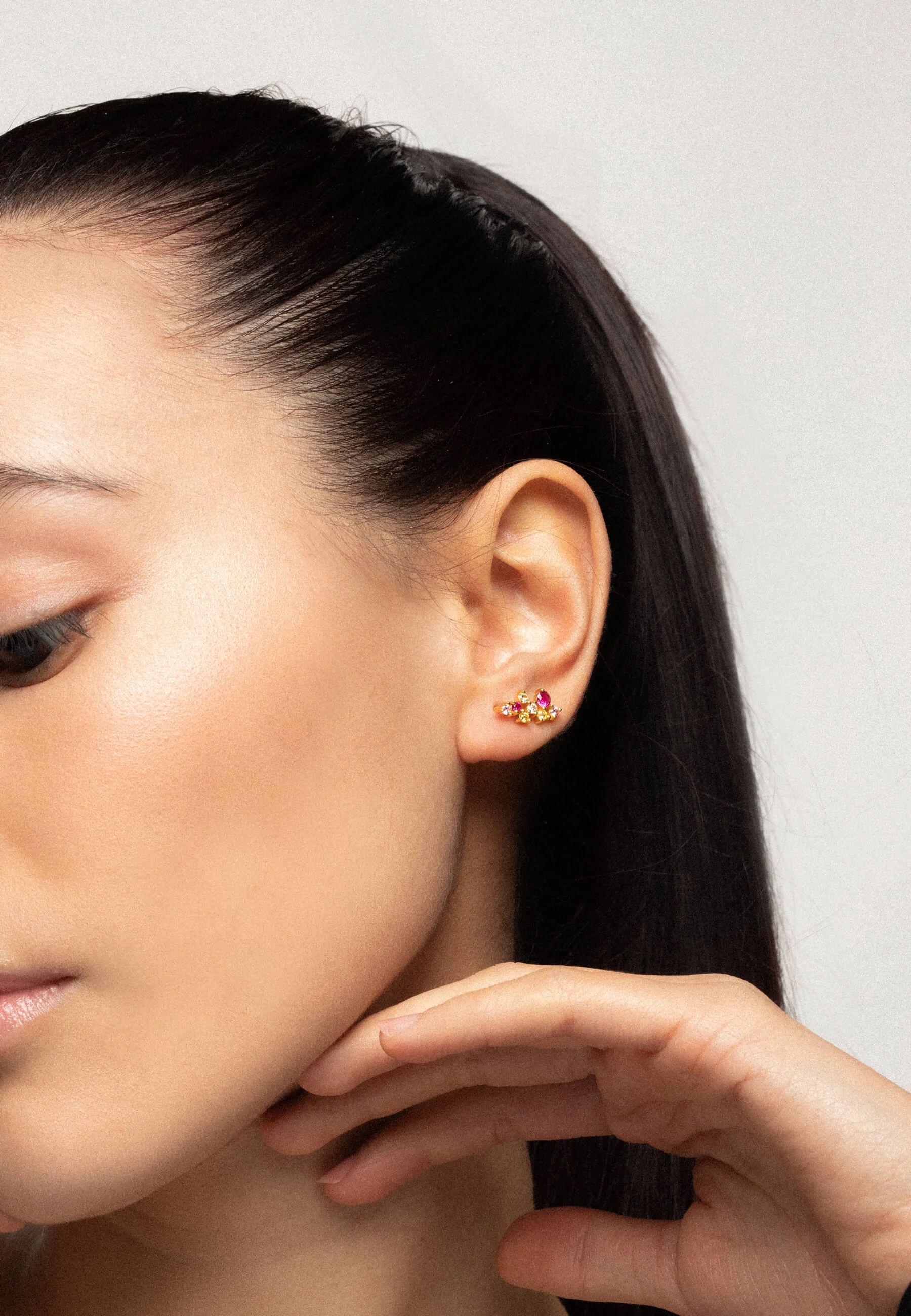 JASMINE - Les boucles d'oreilles grimpantes | Rose