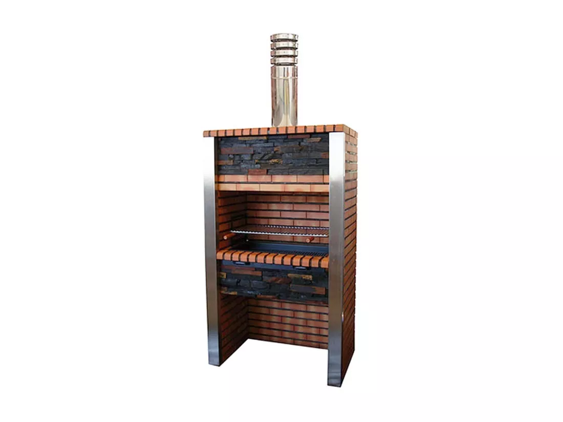 Barbecue en brique et inox Porto