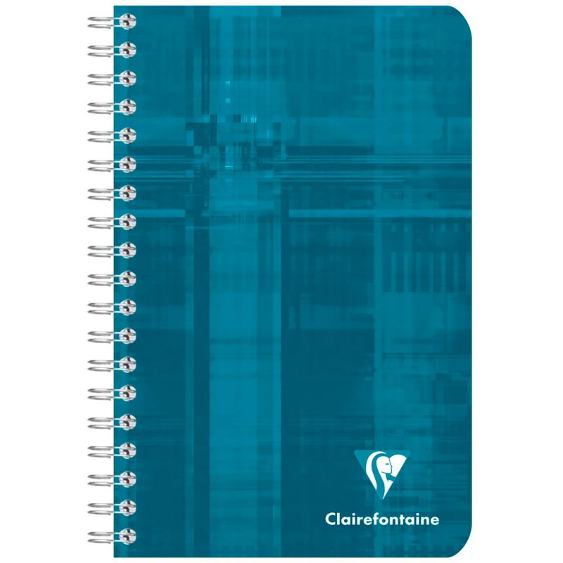 Carnet spirale Clairefontaine 11 x 17 cm 180 pages petits carreaux - Assortis