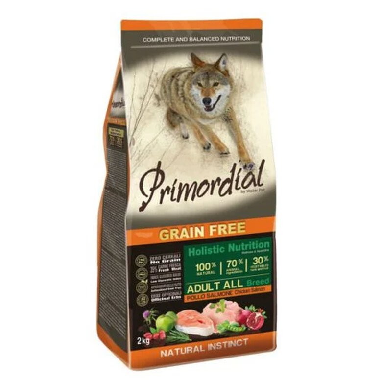 Ração Primordial Adult Grain Free com Frango e Salmão para Cães