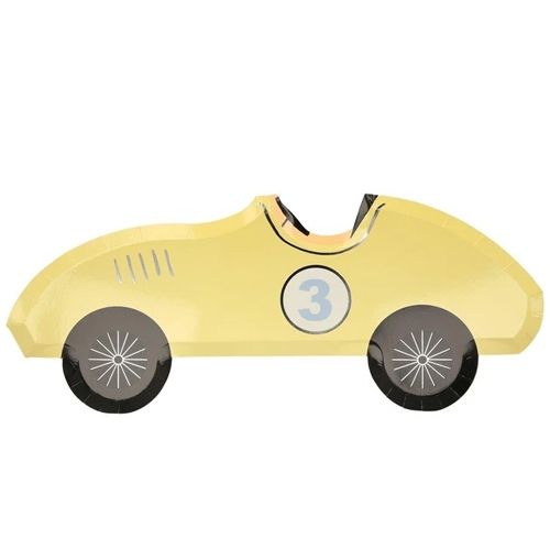 Meri meri bordjes raceauto - 8st