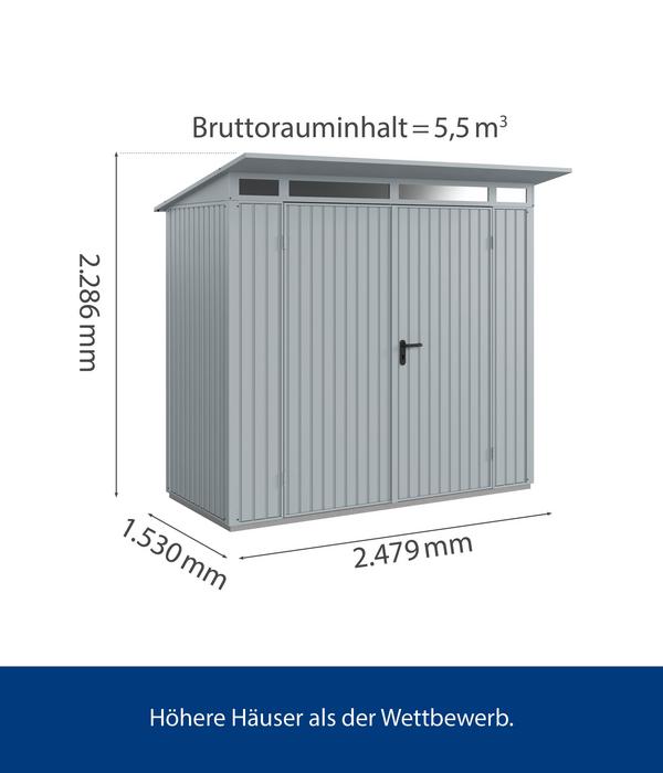 Hörmann Berry-Gerätehaus Classic-P Typ 1,