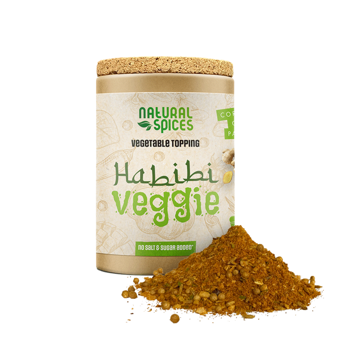 Natural Spices Habibi Veggie zonder zout 60 gram