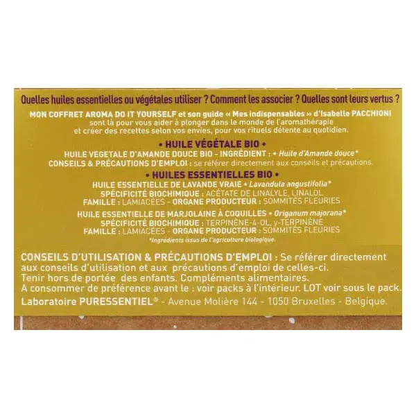 Kit de presente Puressentiel Aroma Faça Você Mesmo Ritual de Relaxamento + Livro Grátis
