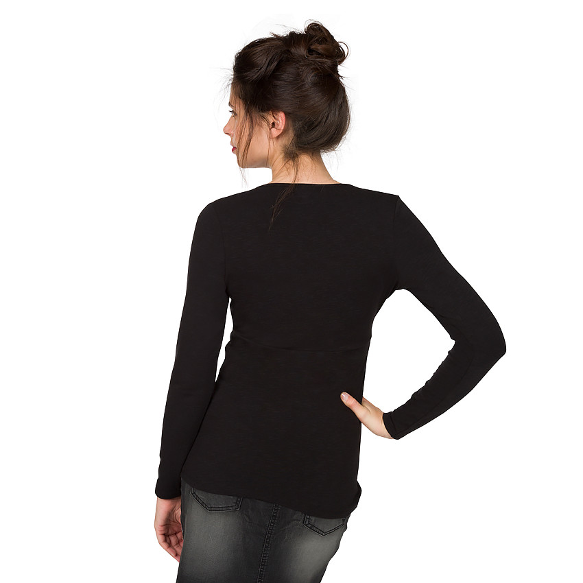 Tee-shirt manches longues d'allaitement uni