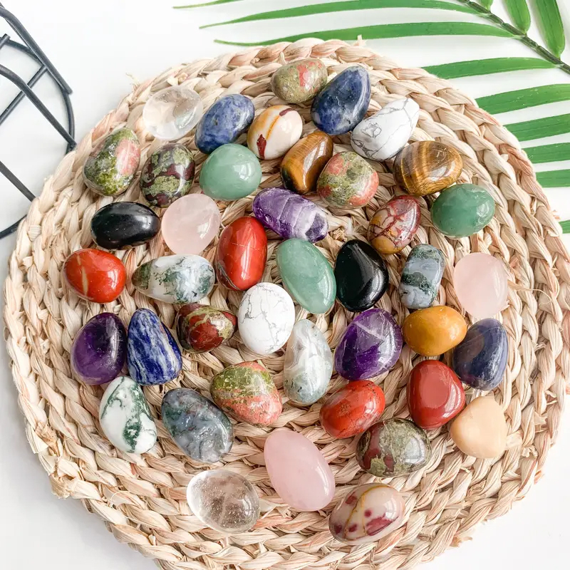 (100g) 10-20mm Polierte Edelsteine Deko Trommelsteine Mineralien - Assortiert