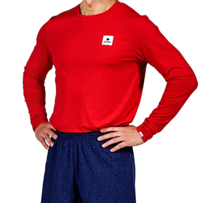 saysky clean pace long sleeve 634 lmrls01 5004 red