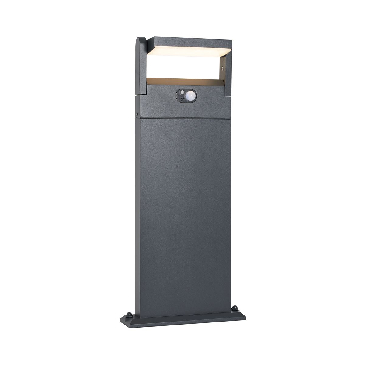 Buitenpaal donkergrijs met bewegingssensor 60cm IP54 solar - Judge