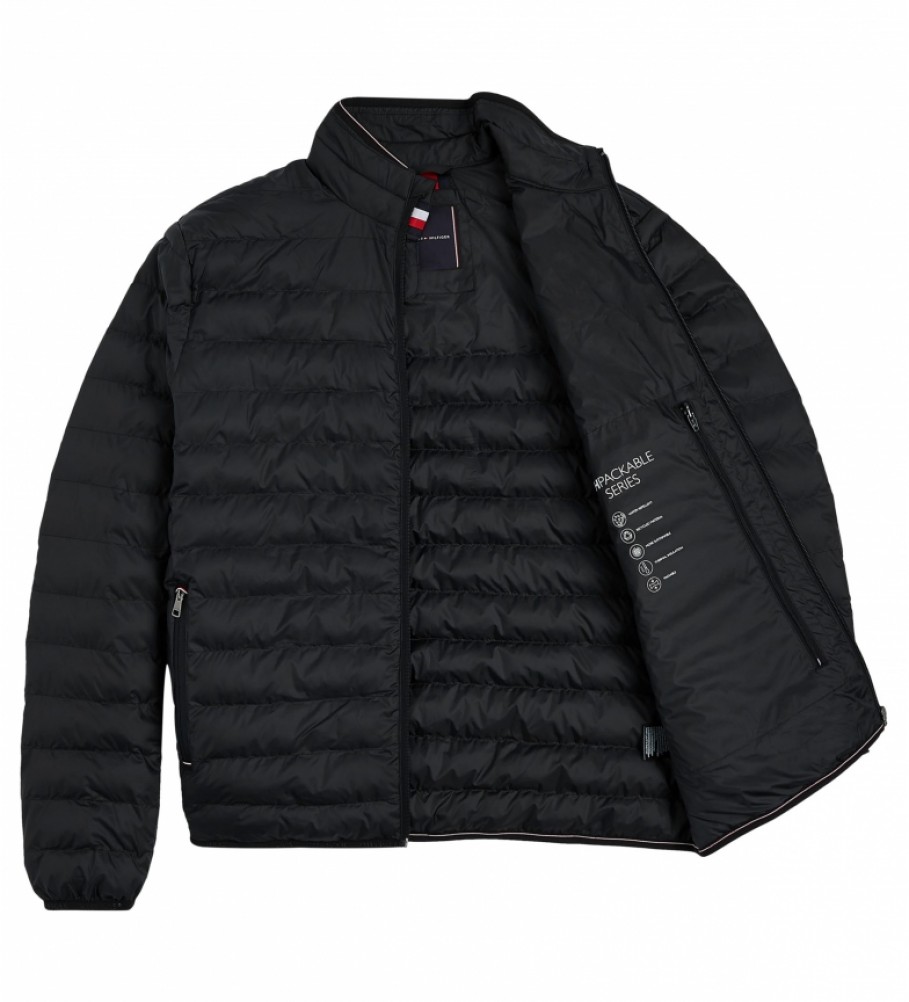 Jaqueta Tommy Hilfiger Core Packable, preta
