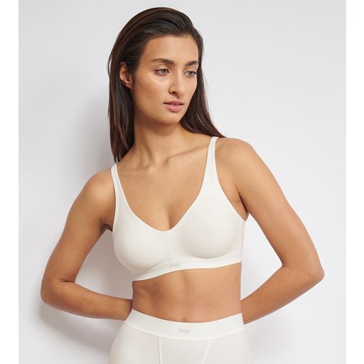 Sloggi Ever Ease Soft Bra, Silk White, M