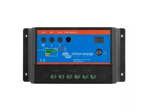 Victron Energy BlueSolar PWM-Pro Charge Controller 12/24V-10A Solcelle-opladningsregulator PWM 12 V, 24 V 10 A