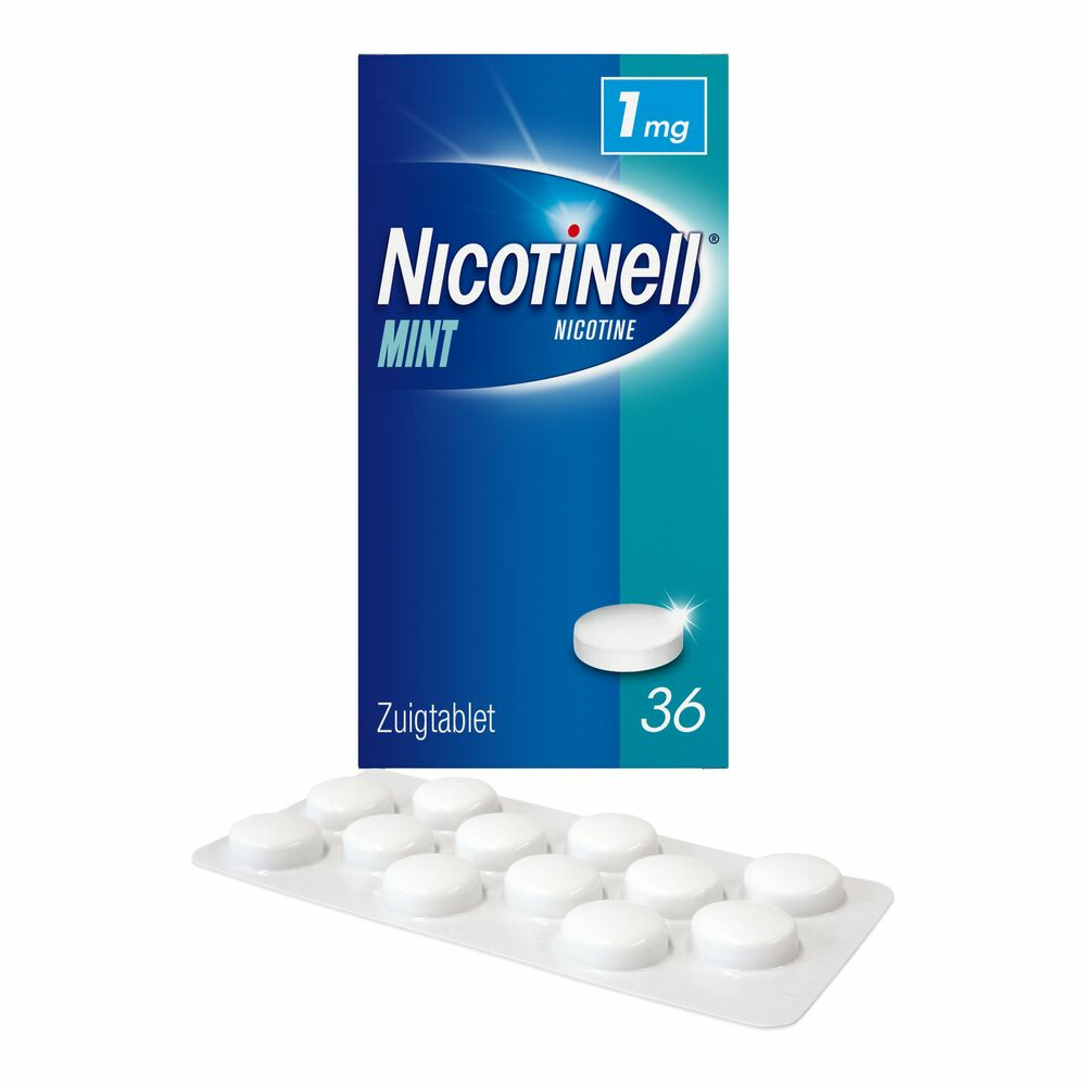 Nicotinell Zuigtablet Mint 1mg36 zuigtabletten