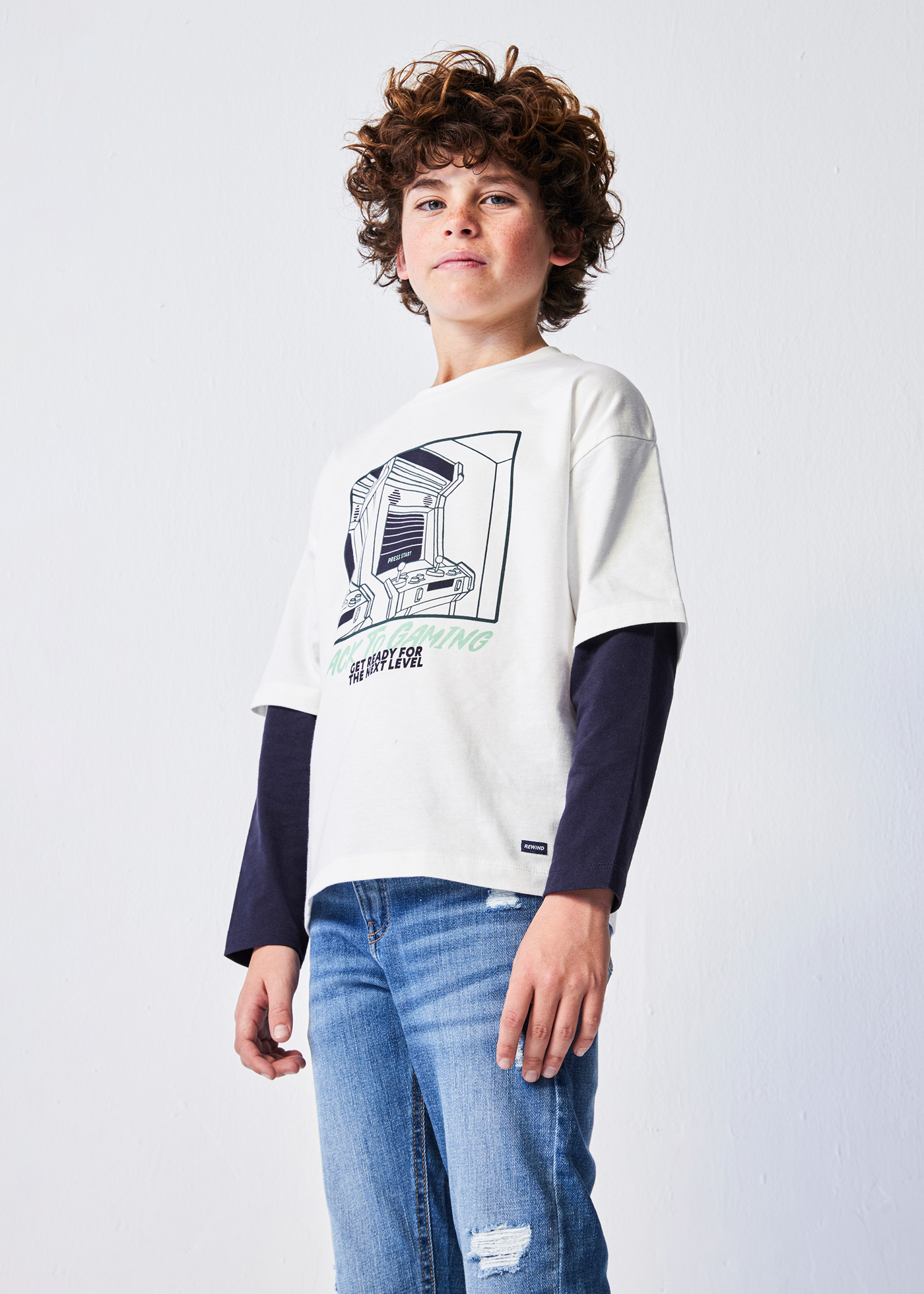 Camiseta infantil Better Cotton para skatistas