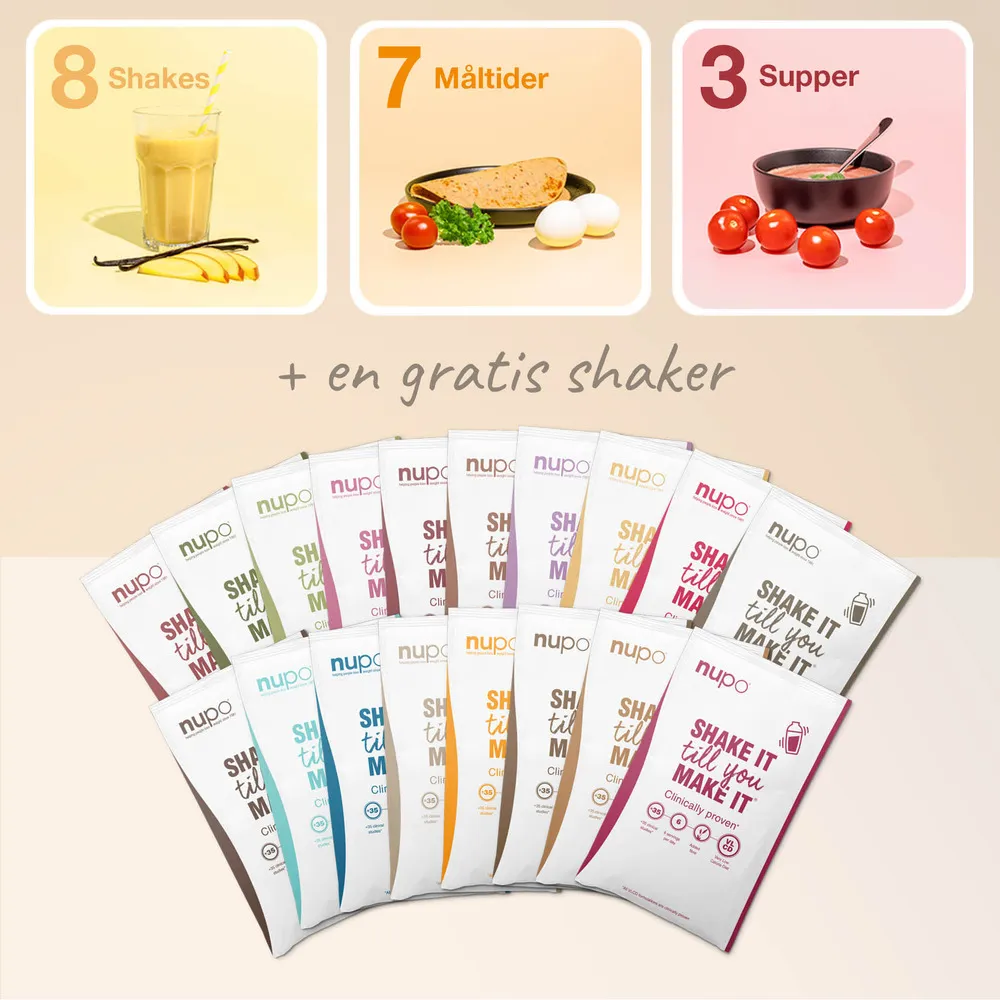 Nupo Diet Smagskasse inkl. shaker - 1 stk.