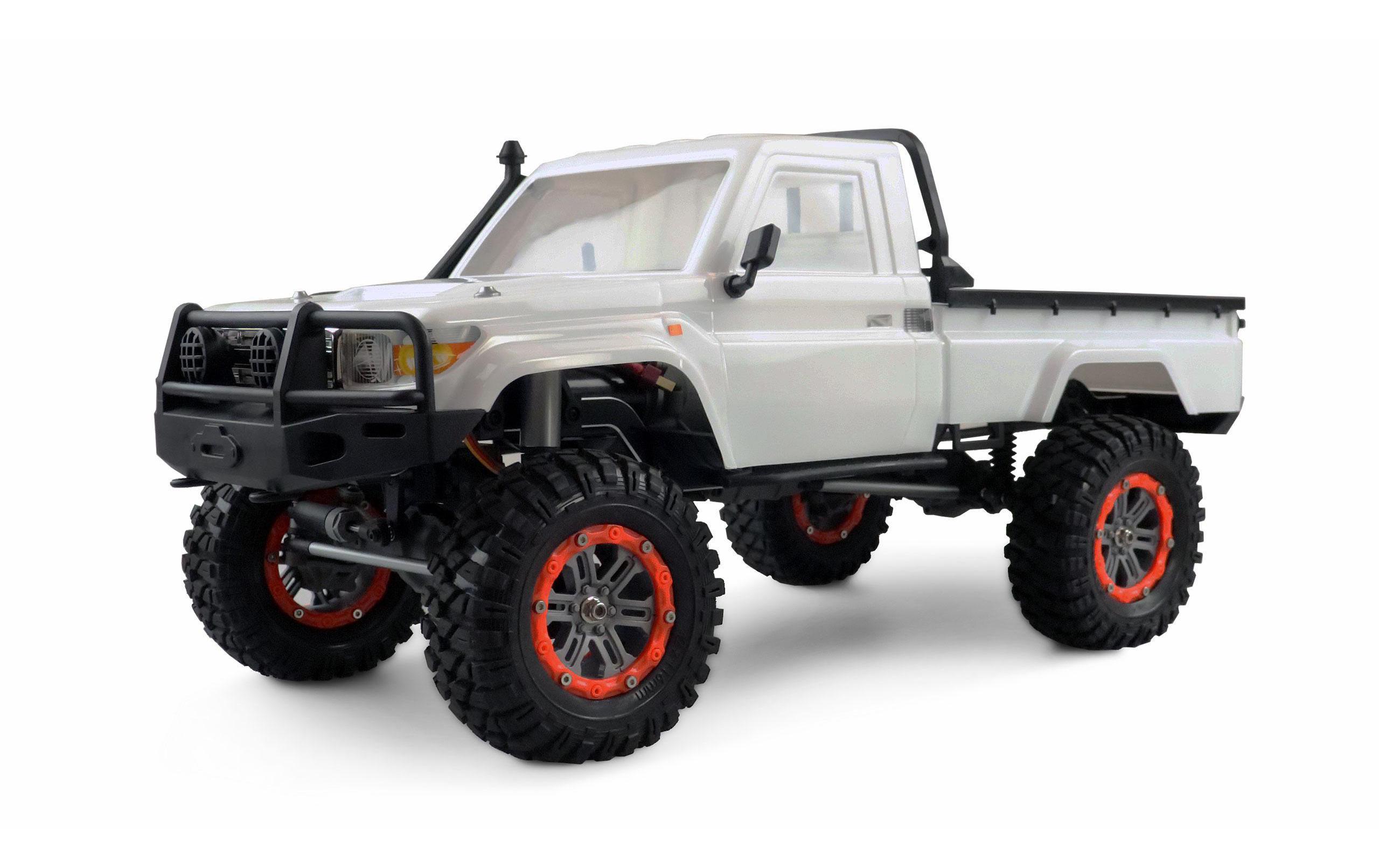 Scale Crawler AMXRock RCX10B Basic Weiss, ARTR, 1:10<br>Rock Crawler Pick-up mit 2-Gang Getriebe