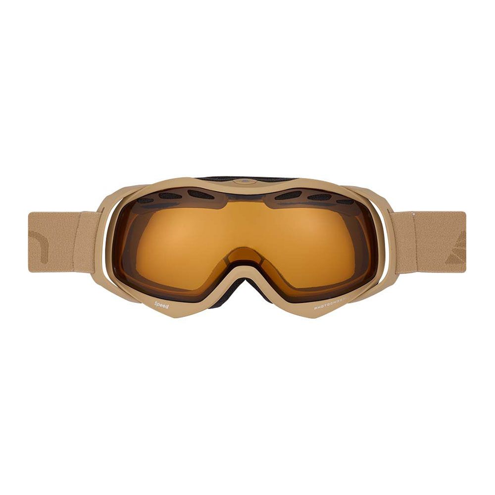Cairn SPEED - Masque ski photochromique Homme mat biscuit/orange