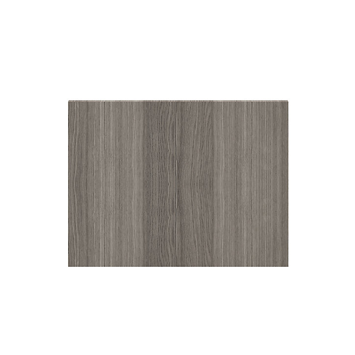 Porte battante effet chêne grisé GoodHome Atomia H. 37,2 x L.49,7 cm