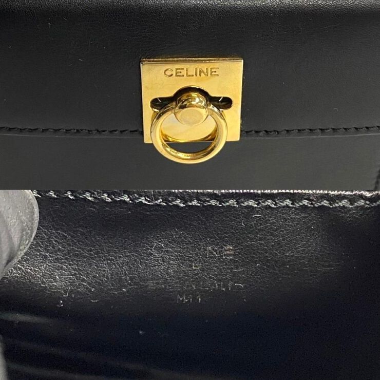 Celine Vintage Celine Handbag Black
