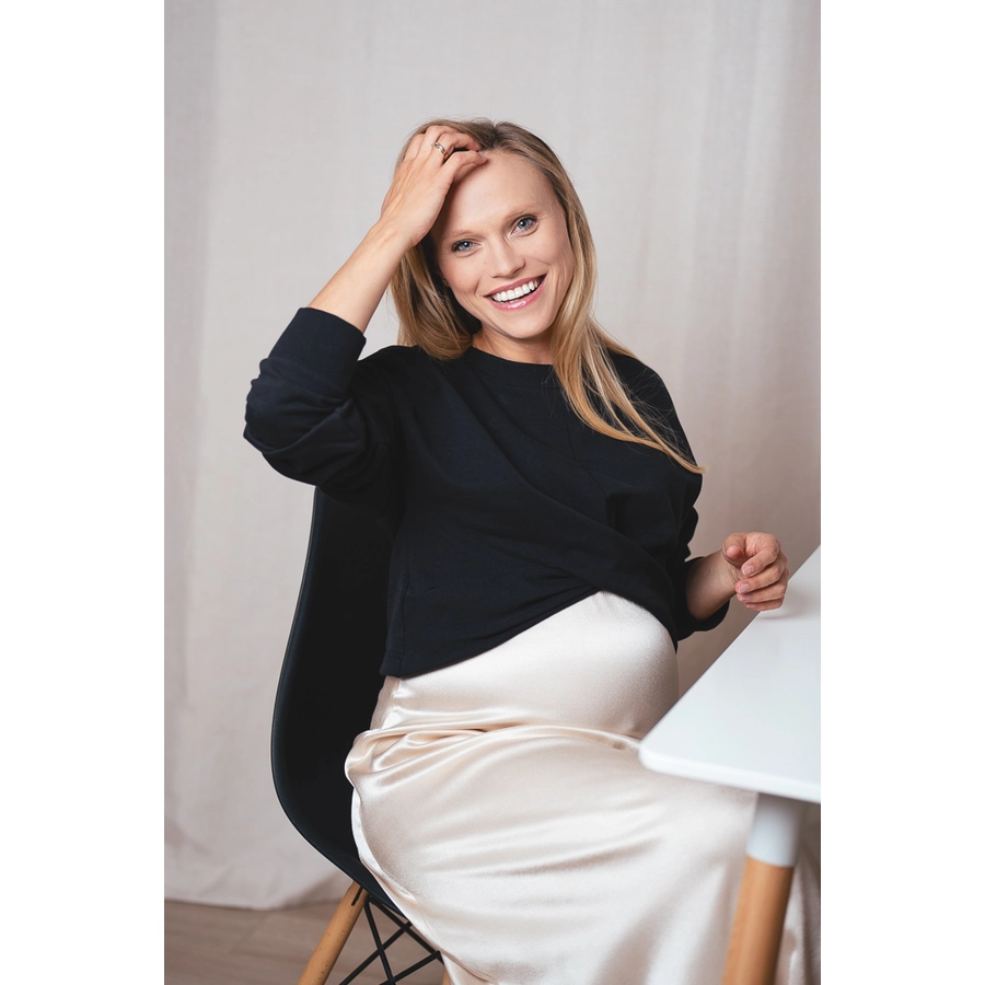 Cool Mama Umstands-Sweatshirt Basic SCHWARZ