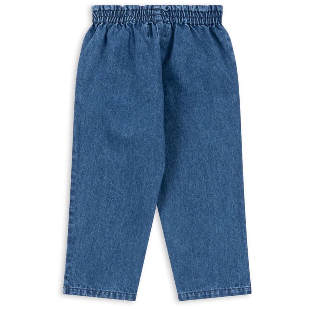 Køb Konges Sløjd x Luksusbaby Denim Blue Magot Frill Bukser GOTS
