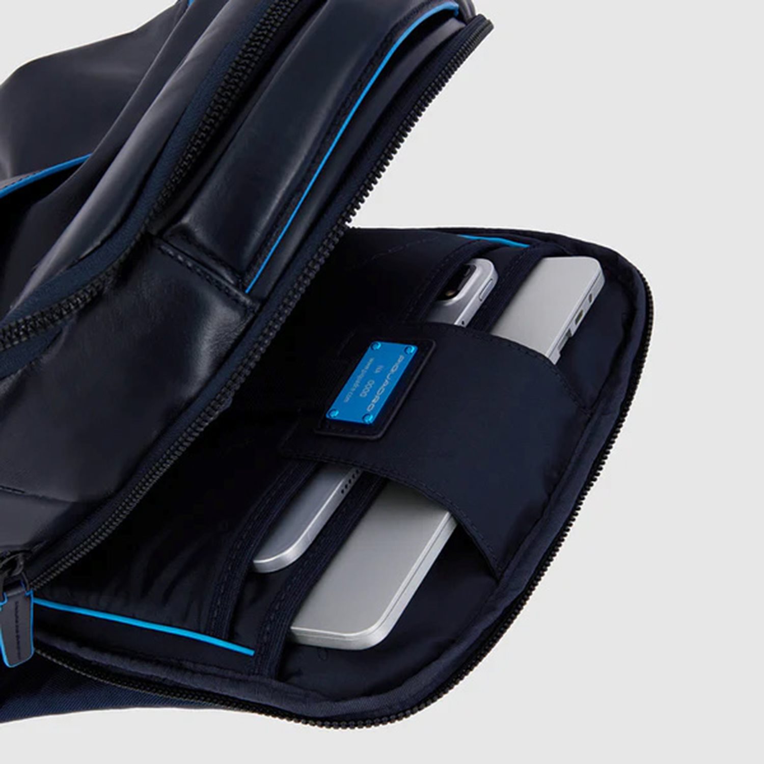 Piquadro Blue Square Revamp Laptop Backpack black