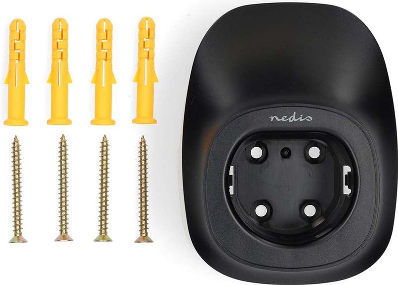 Nedis - EVCABLEHOOKBK1 - Kabelhouder - Zwart - Polycarbonate