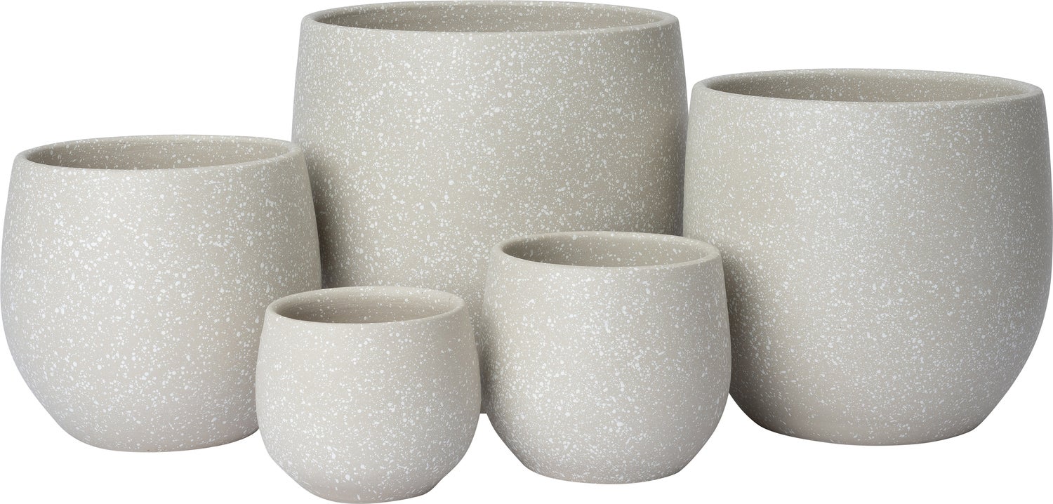 Intratuin bloempot Dinan crème D 25 H 23 cm
