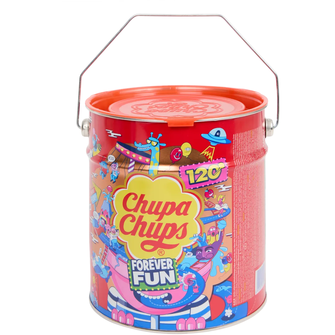 Chupa Chups blik 120 stuks