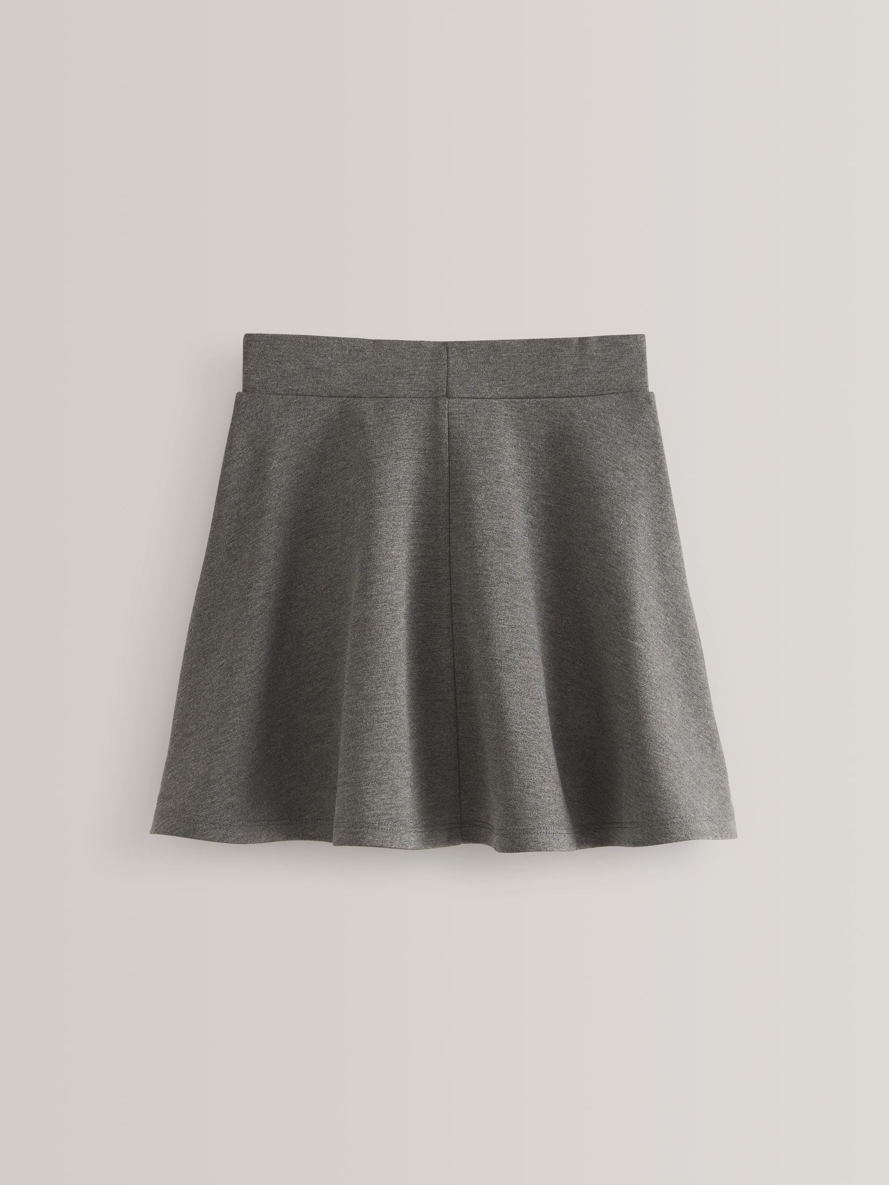 Grijs - Aantrekskirt voor school met jersey stretch (3-17jr)
