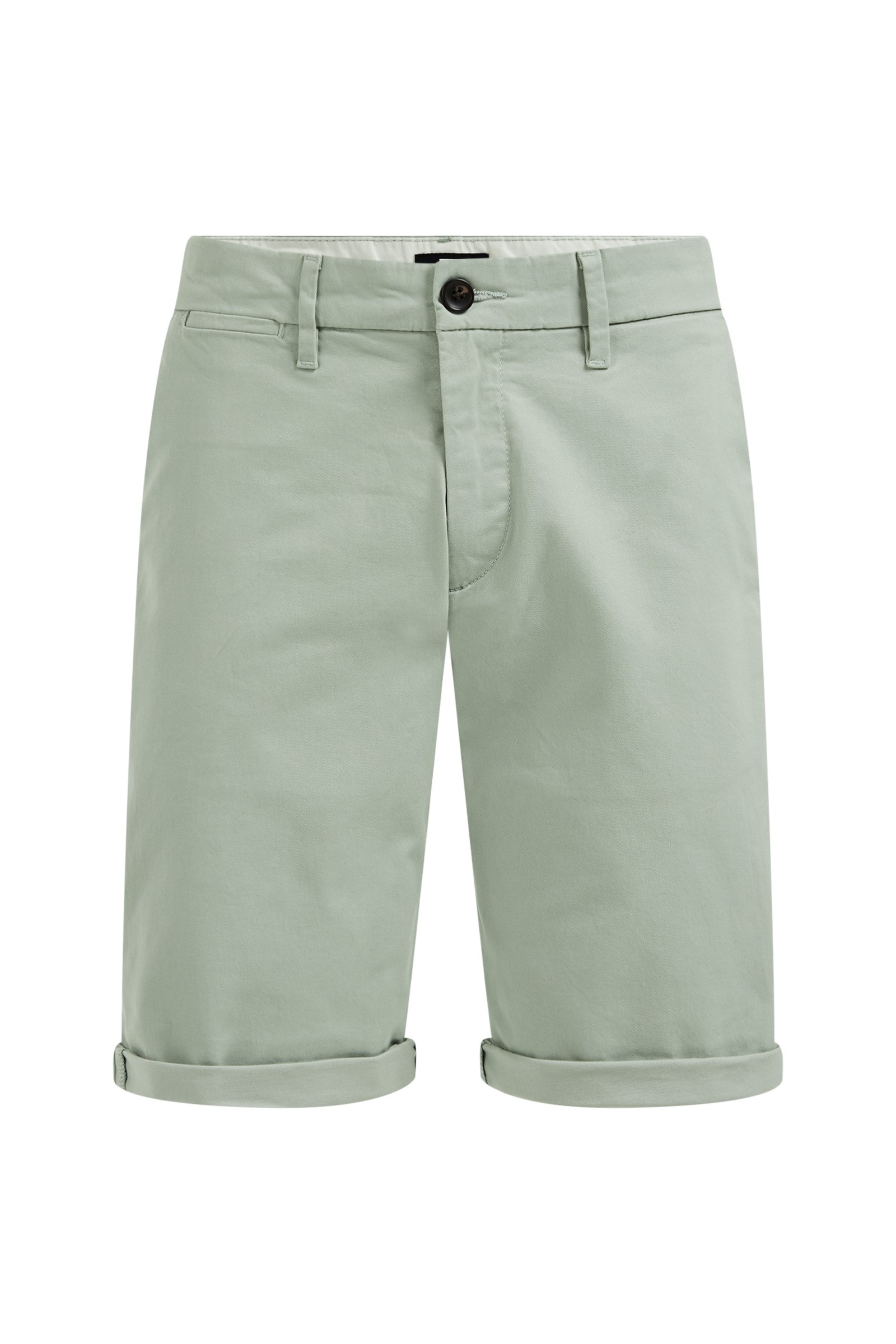 slim fit chinoshort met stretch Fundamentals Mintgroen