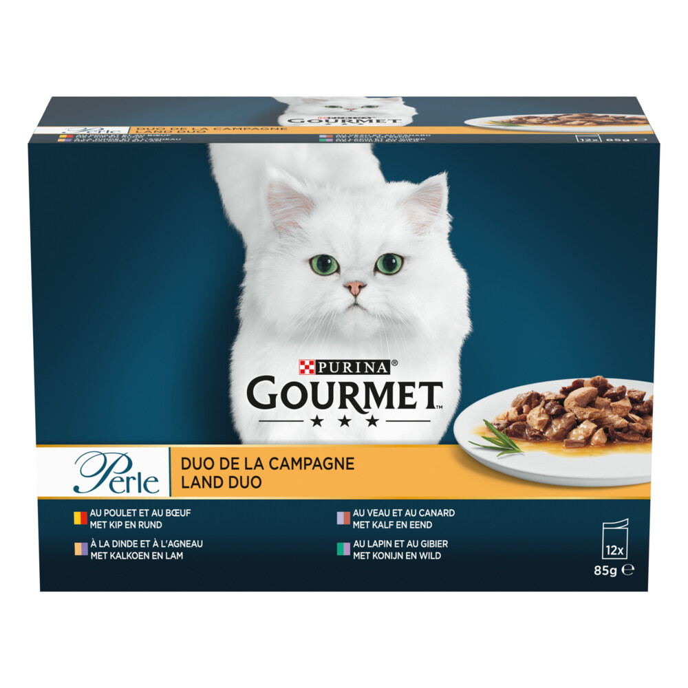 Gourmet Perle Mini Filets Multipack Land Duo in Saus12 x 85 gr