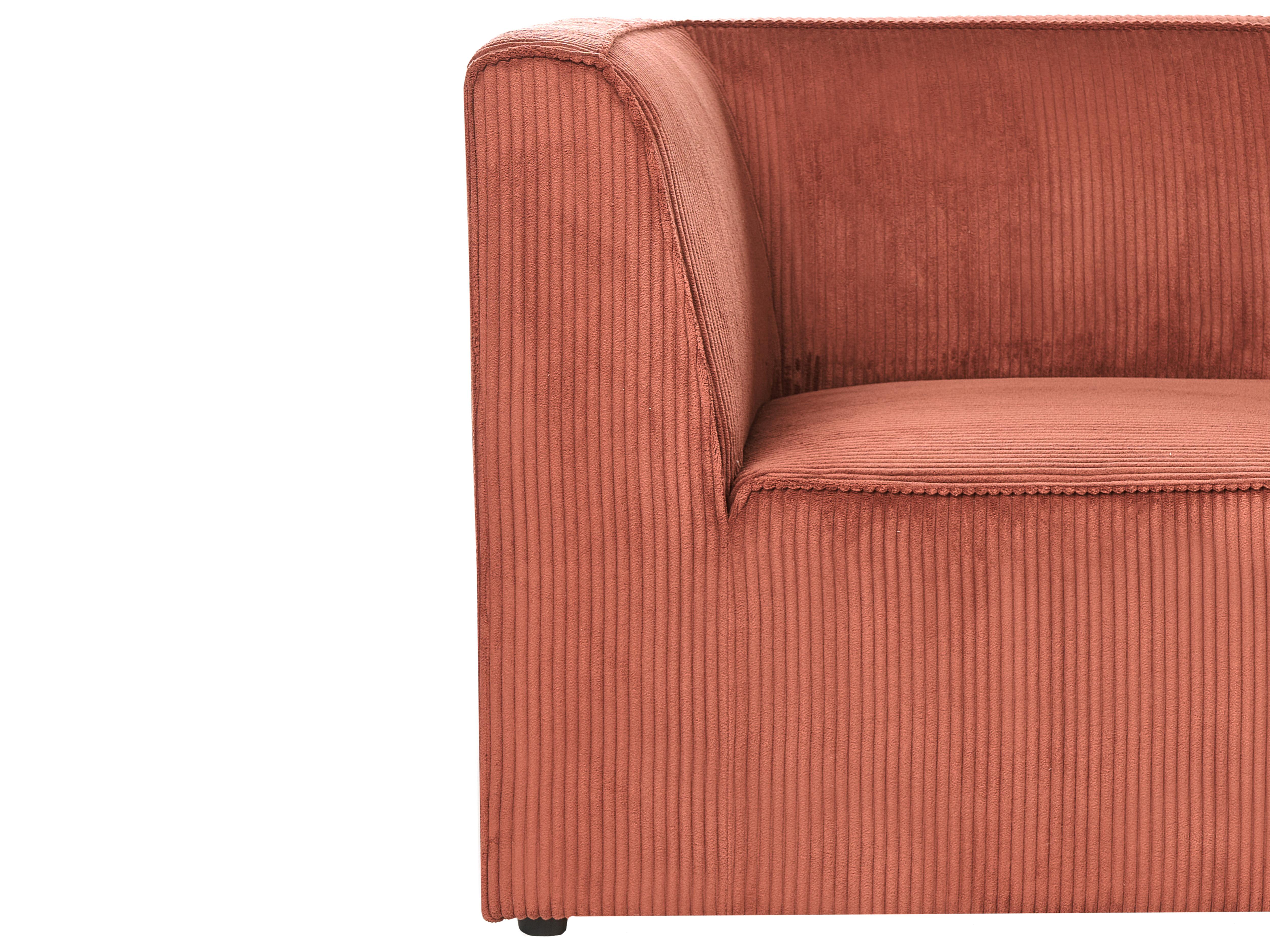 Modulaire hoekbank 4-zits LEMVIG Corduroy Goudbruin linkszijdig