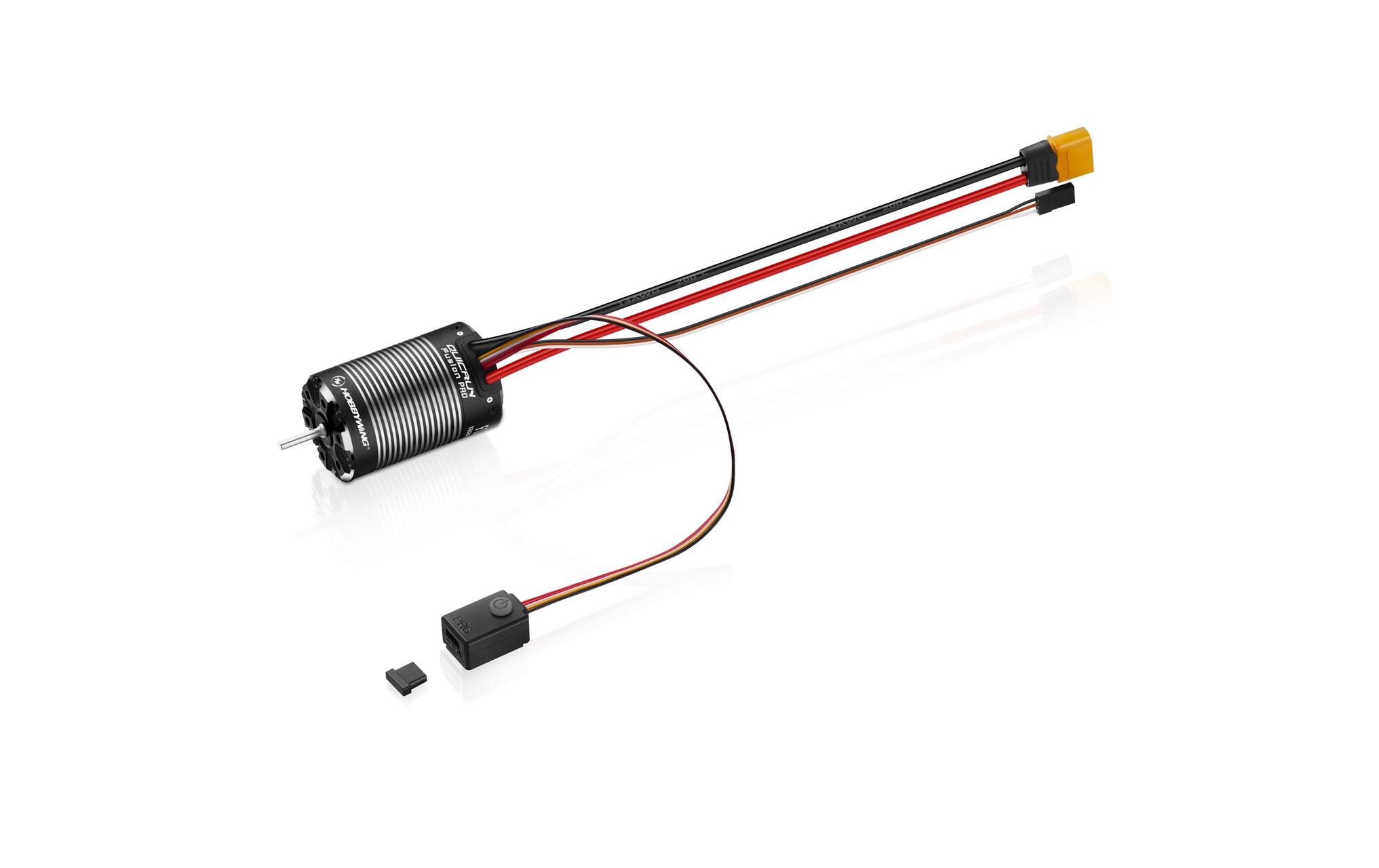 Antriebsset Quicrun Fusion Pro Combo, Crawler, 2300 kV, 2-3S<br>Brushless FOC Sensored Antriebsset für Crawler