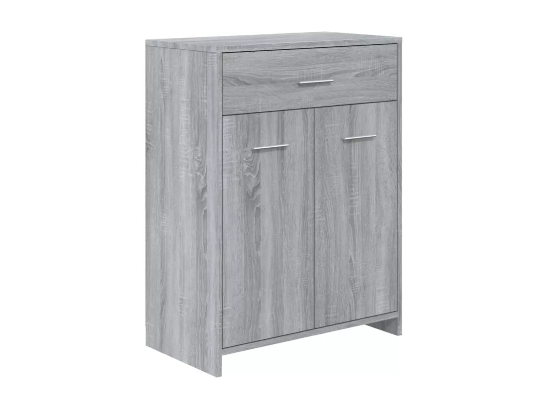 Armoire de bain Sonoma gris 60x33x80 cm Bois d'ingénierie