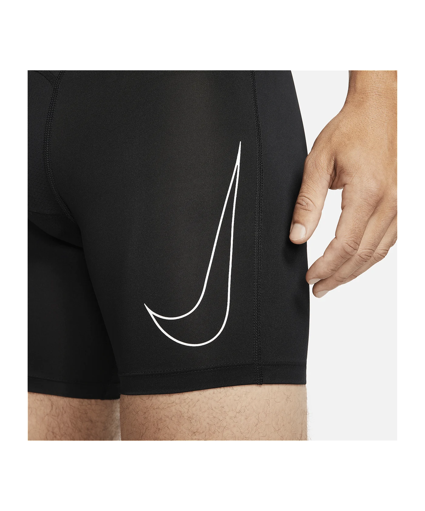 Nike Pro Short Schwarz Weiss F010